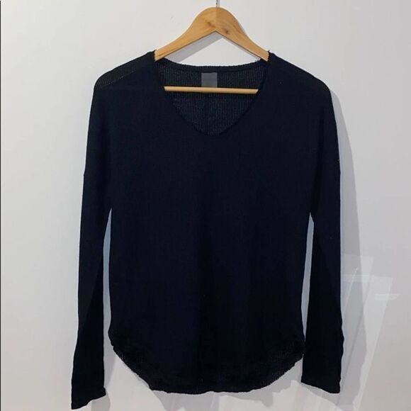 Hottotties Tops - Wander by Hottotties Black Long Sleeve Waffle Top